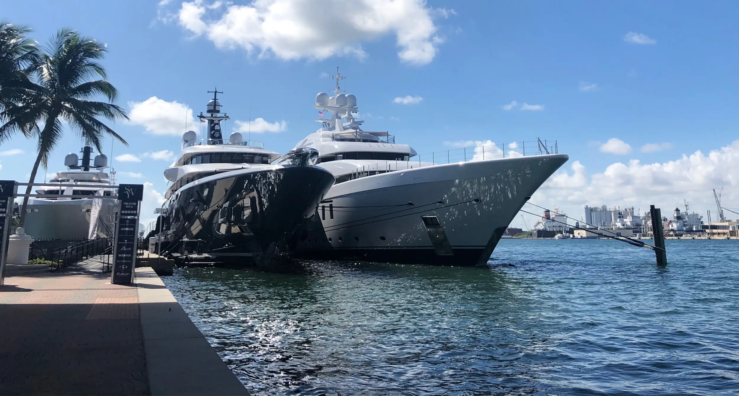 Superyachts at Pier Sixty-Six